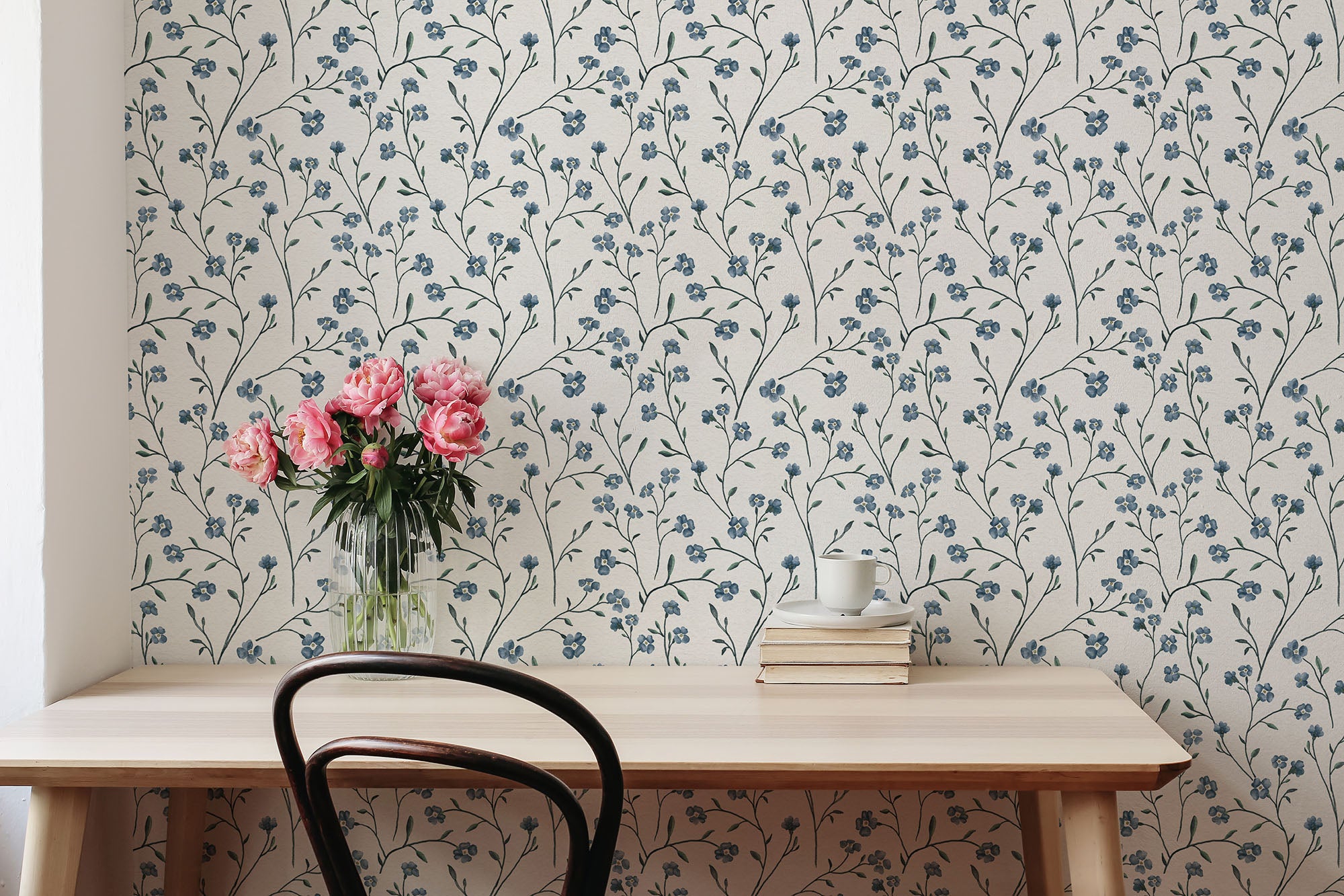 Papier peint Dahlia Retombant, Rosetta