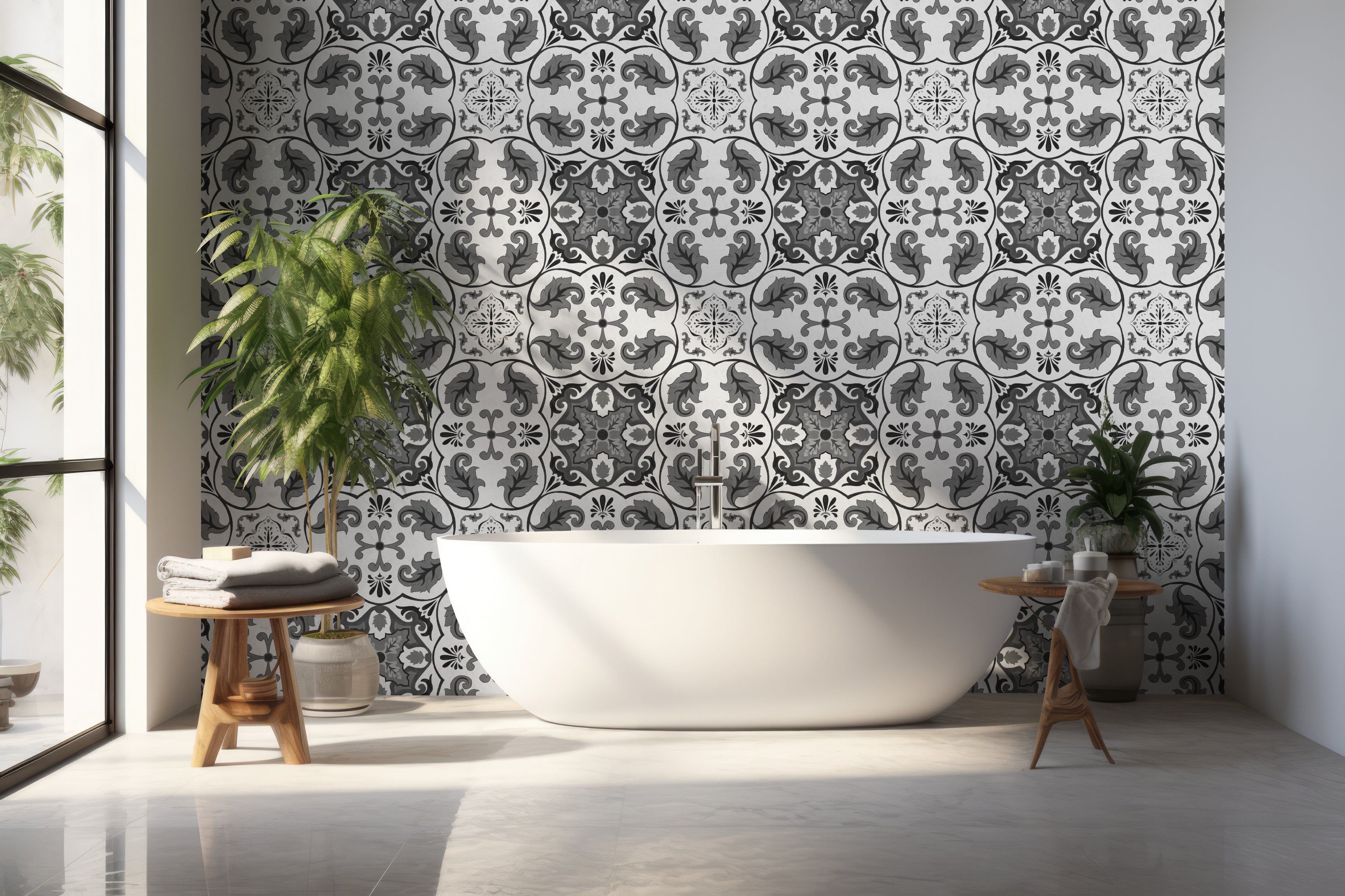 Papier peint Dahlia Retombant, Rosetta