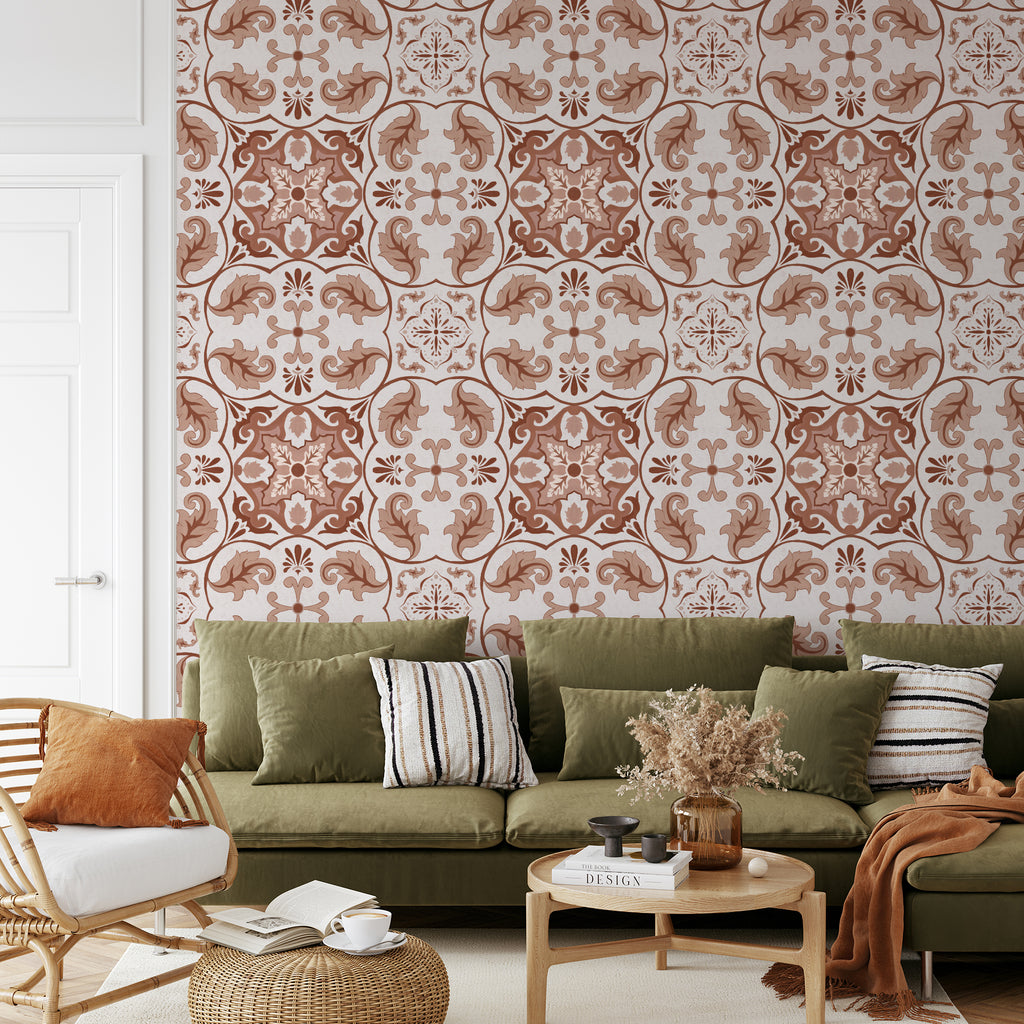 Papier peint Dahlia Retombant, Rosetta