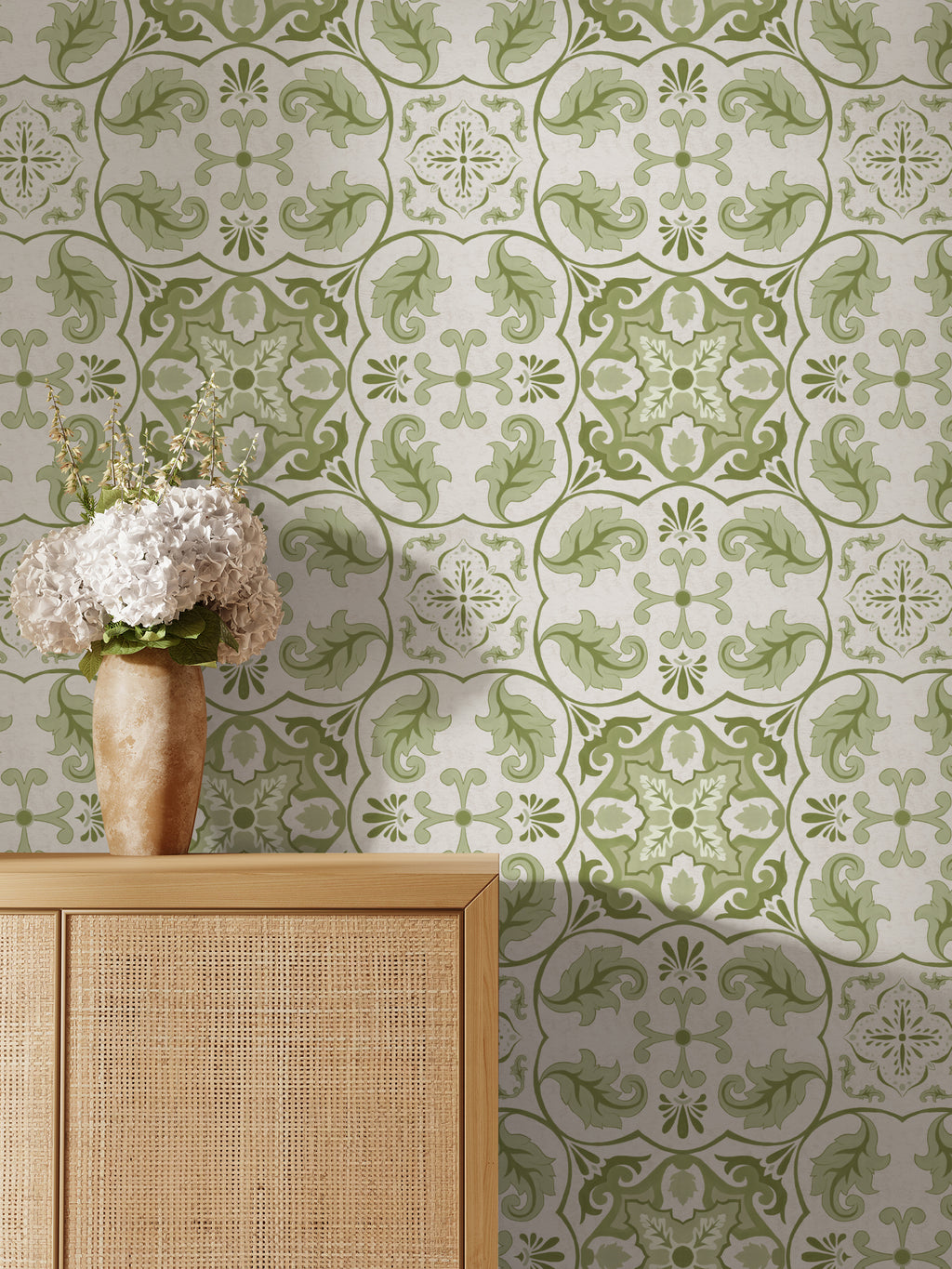 Papier peint Dahlia Retombant, Rosetta