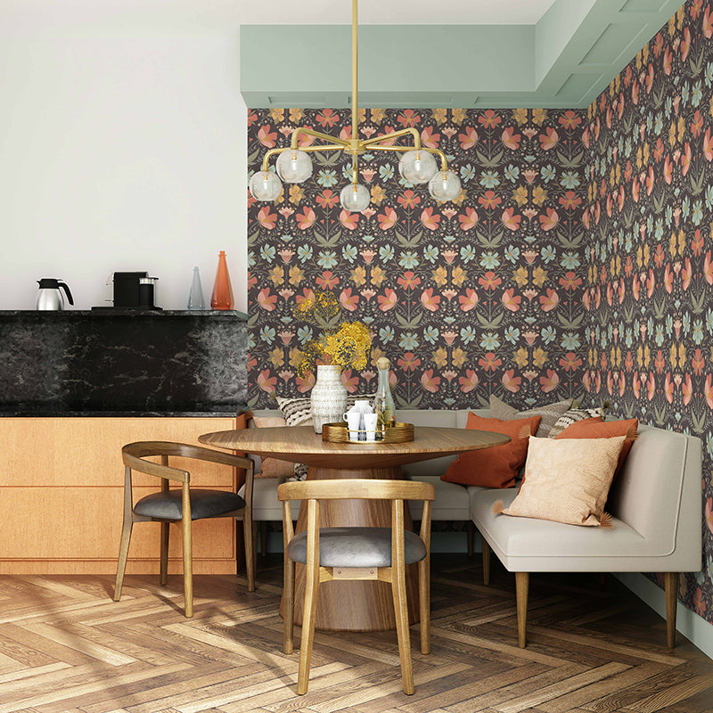 Papier peint Cosmos, marron