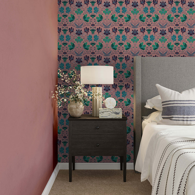 Papier peint Cosmos, Mauve