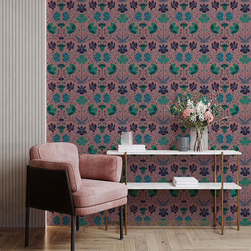 Papier peint Cosmos, Mauve