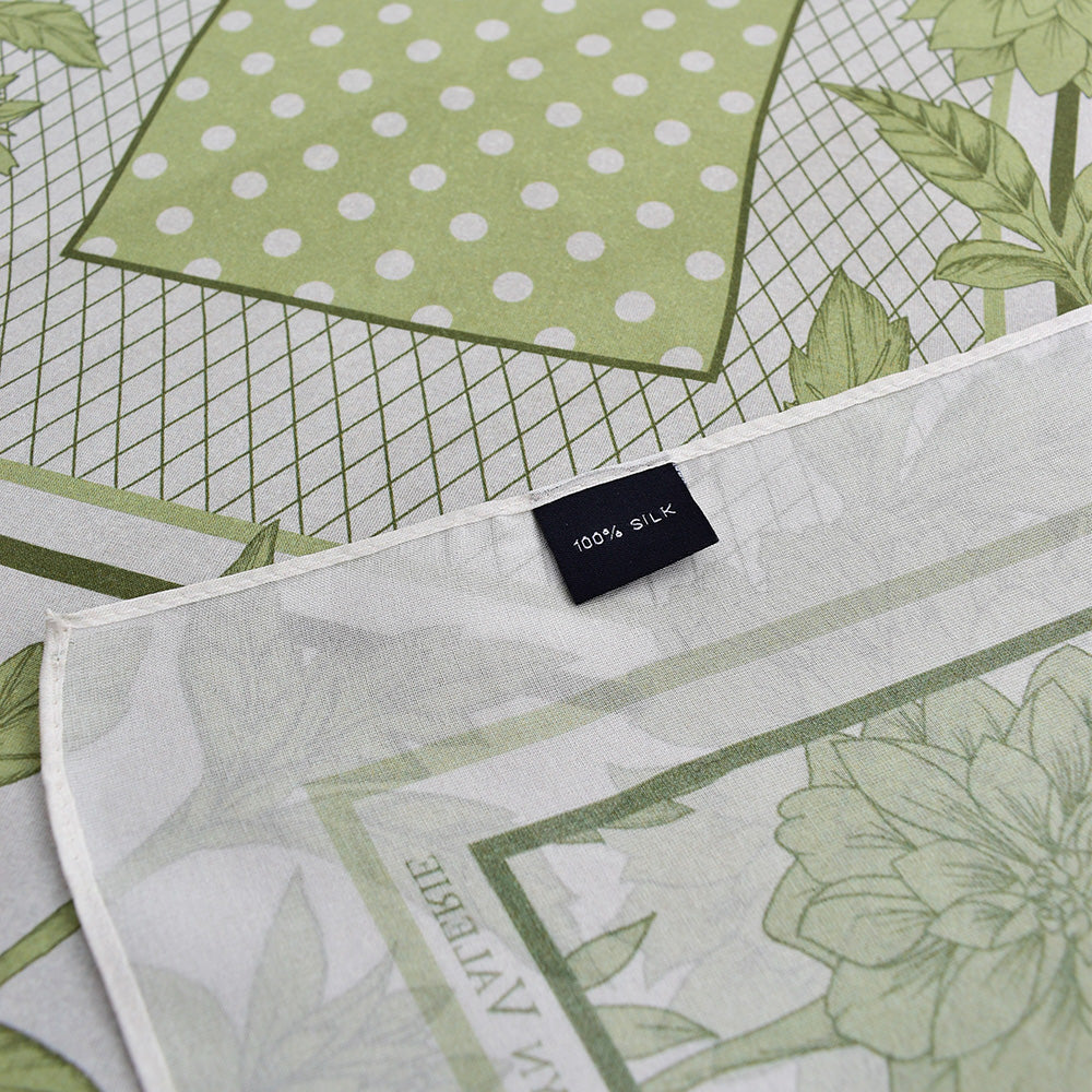 Pistachio Silk Chiffon Scarf