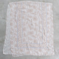 Foulard en modal fleuri beige
