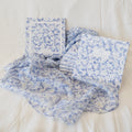 Foulard en mousseline de soie - Hortensias bleus