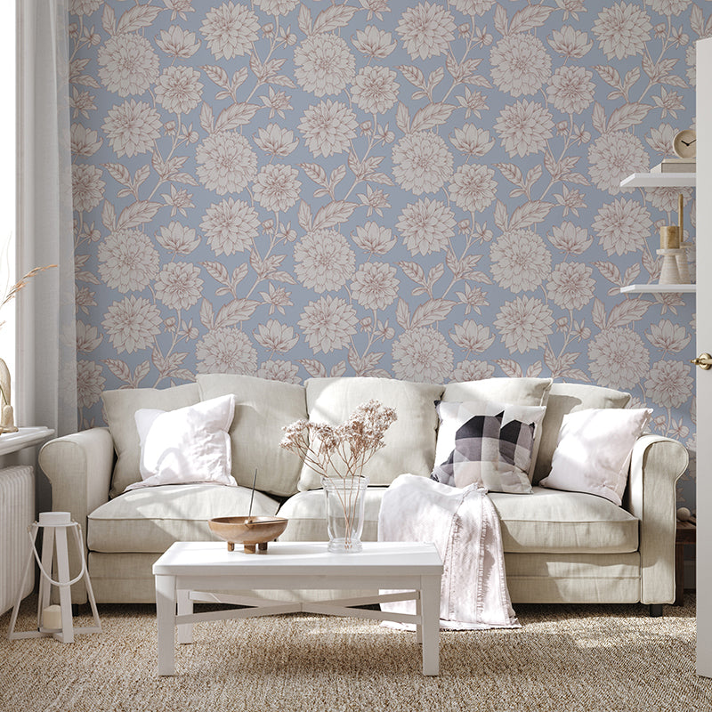 Papier peint Dahlia Retombant, Rosetta
