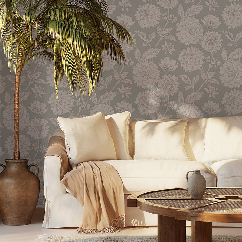 Papier peint Dahlia Retombant, Rosetta