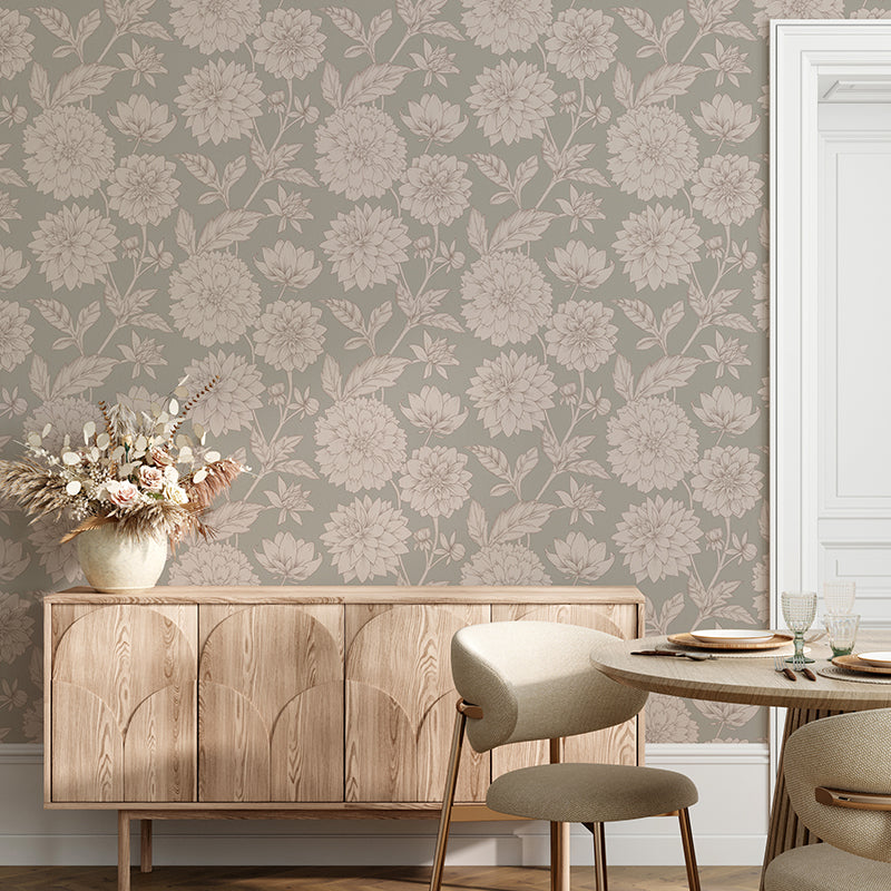Papier peint Dahlia Retombant, Rosetta