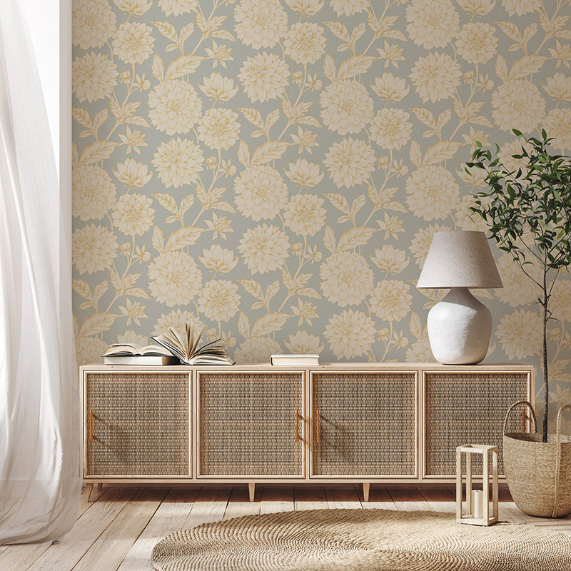 Papier peint Dahlia Retombant, Rosetta