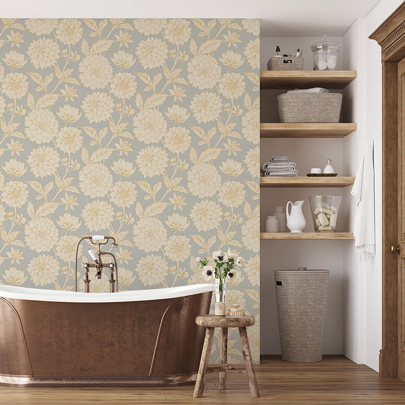 Papier peint Dahlia Retombant, Rosetta