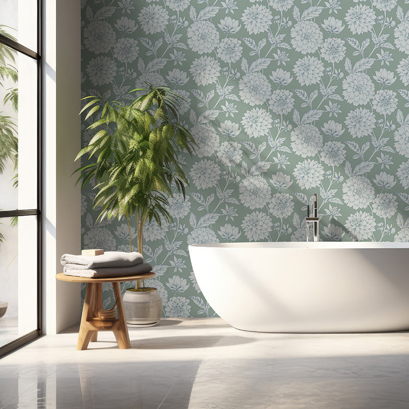 Papier peint Dahlia Retombant, Rosetta