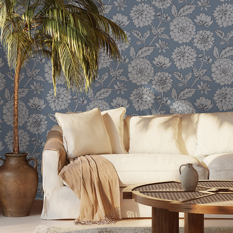 Papier peint Dahlia Retombant, Rosetta