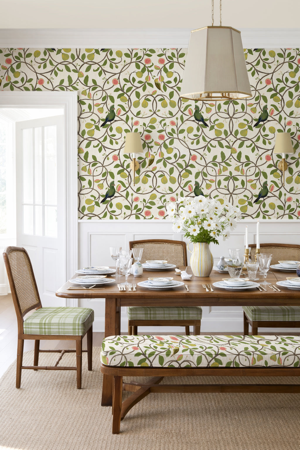 Papier peint Dahlia Retombant, Rosetta