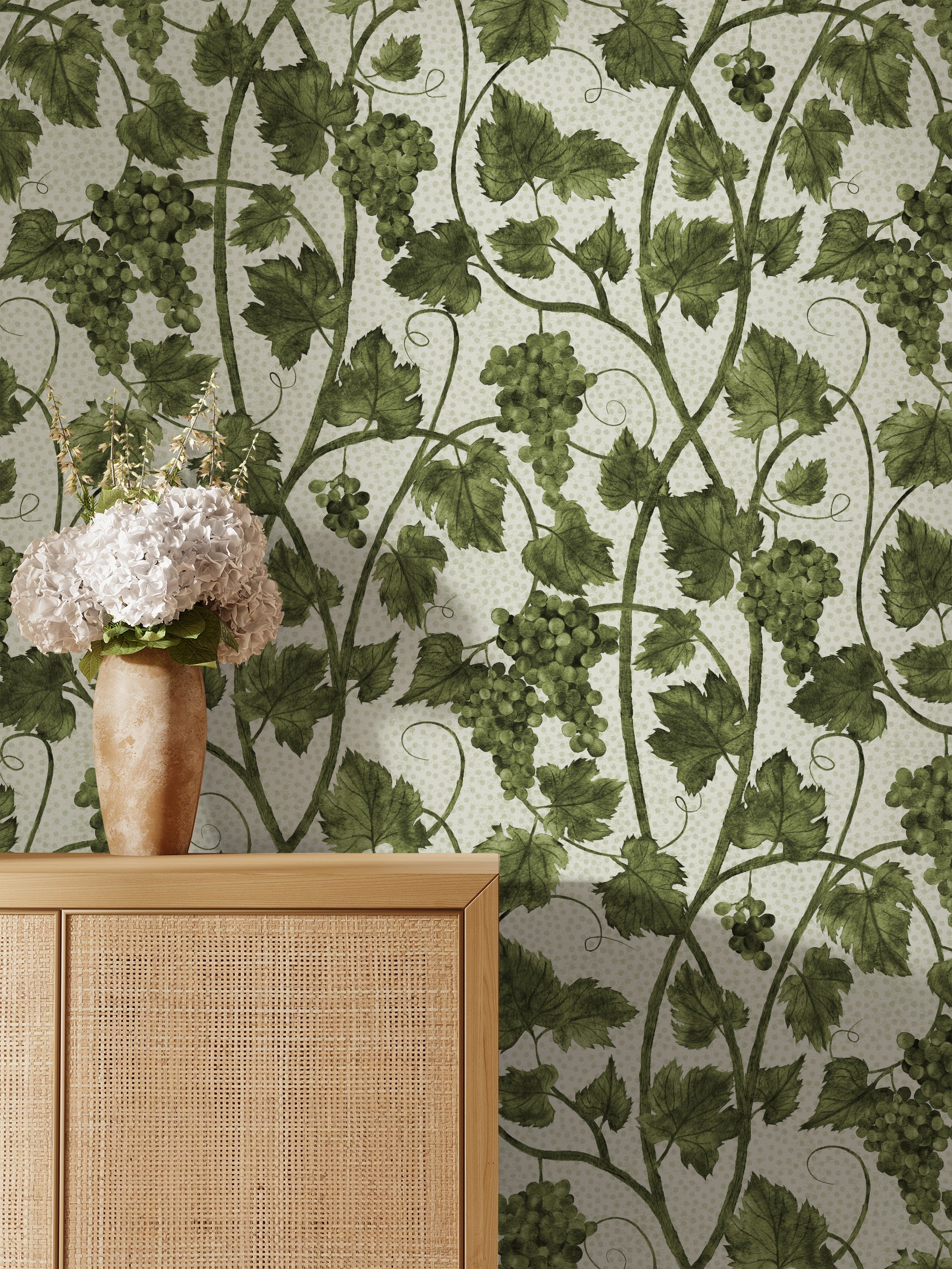 Papier peint Dahlia Retombant, Rosetta