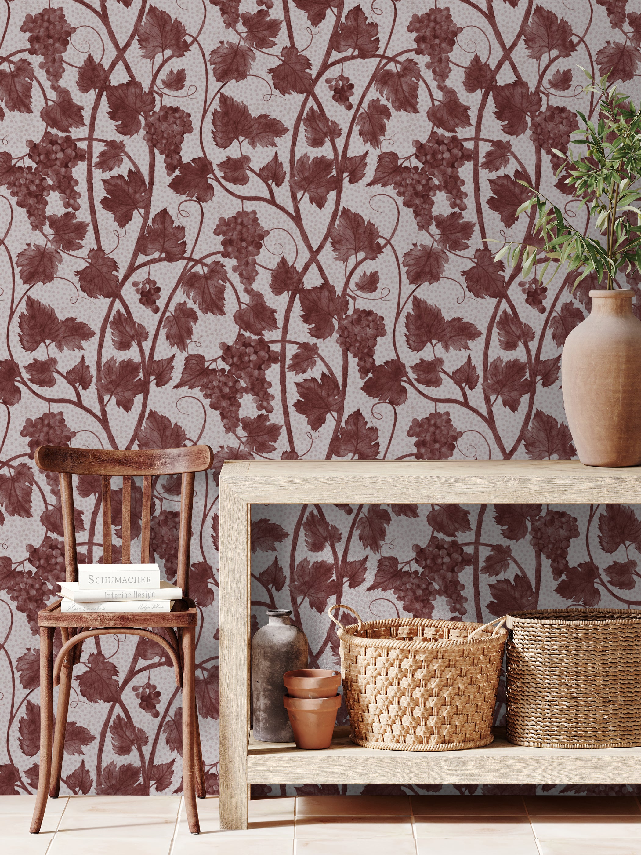 Papier peint Dahlia Retombant, Rosetta