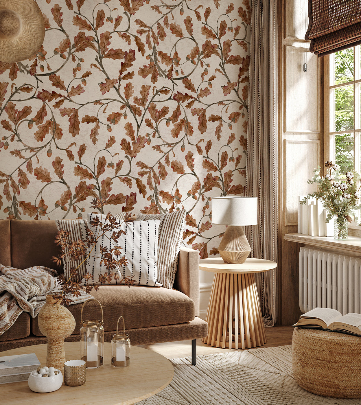Papier peint Dahlia Retombant, Rosetta