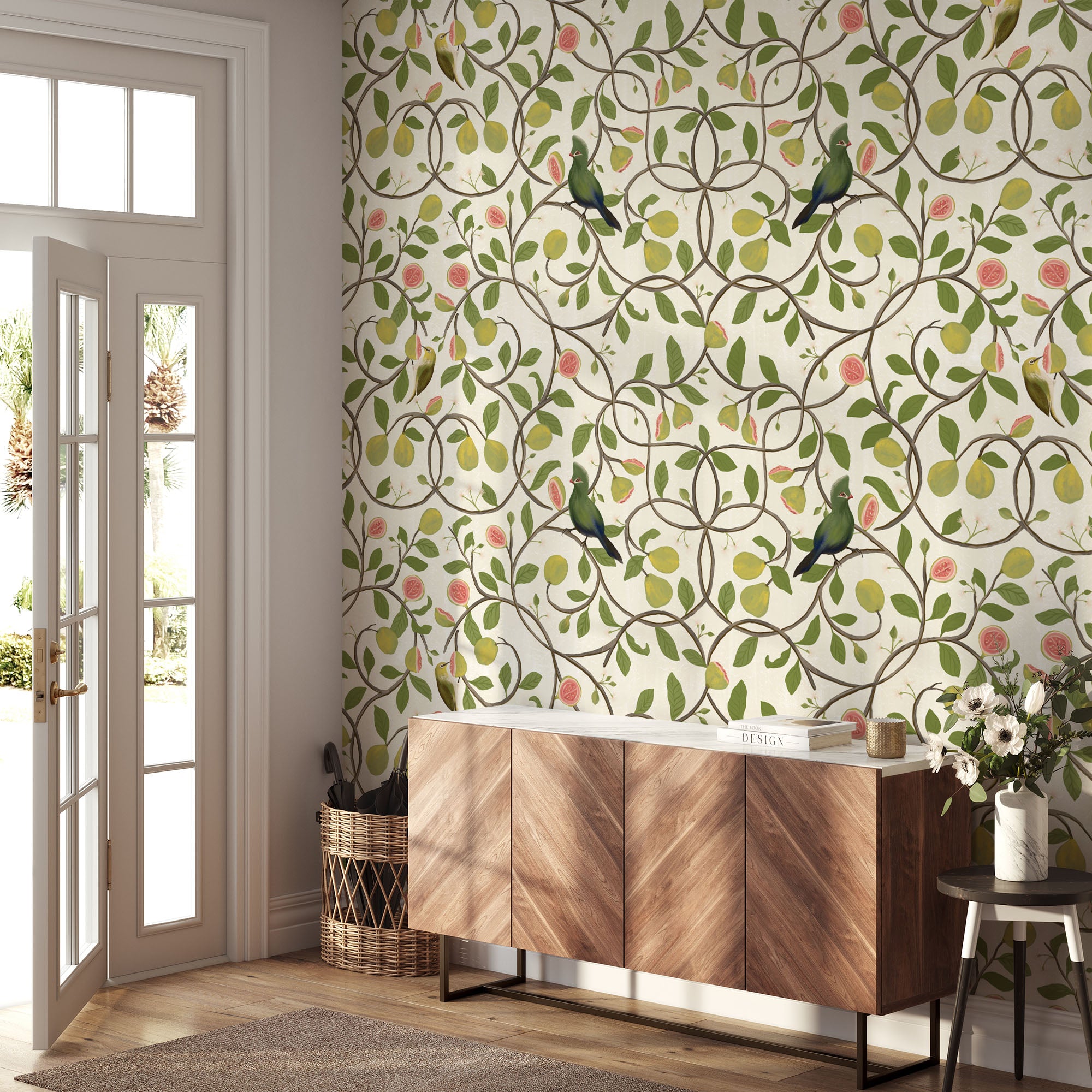 Papier peint Dahlia Retombant, Rosetta