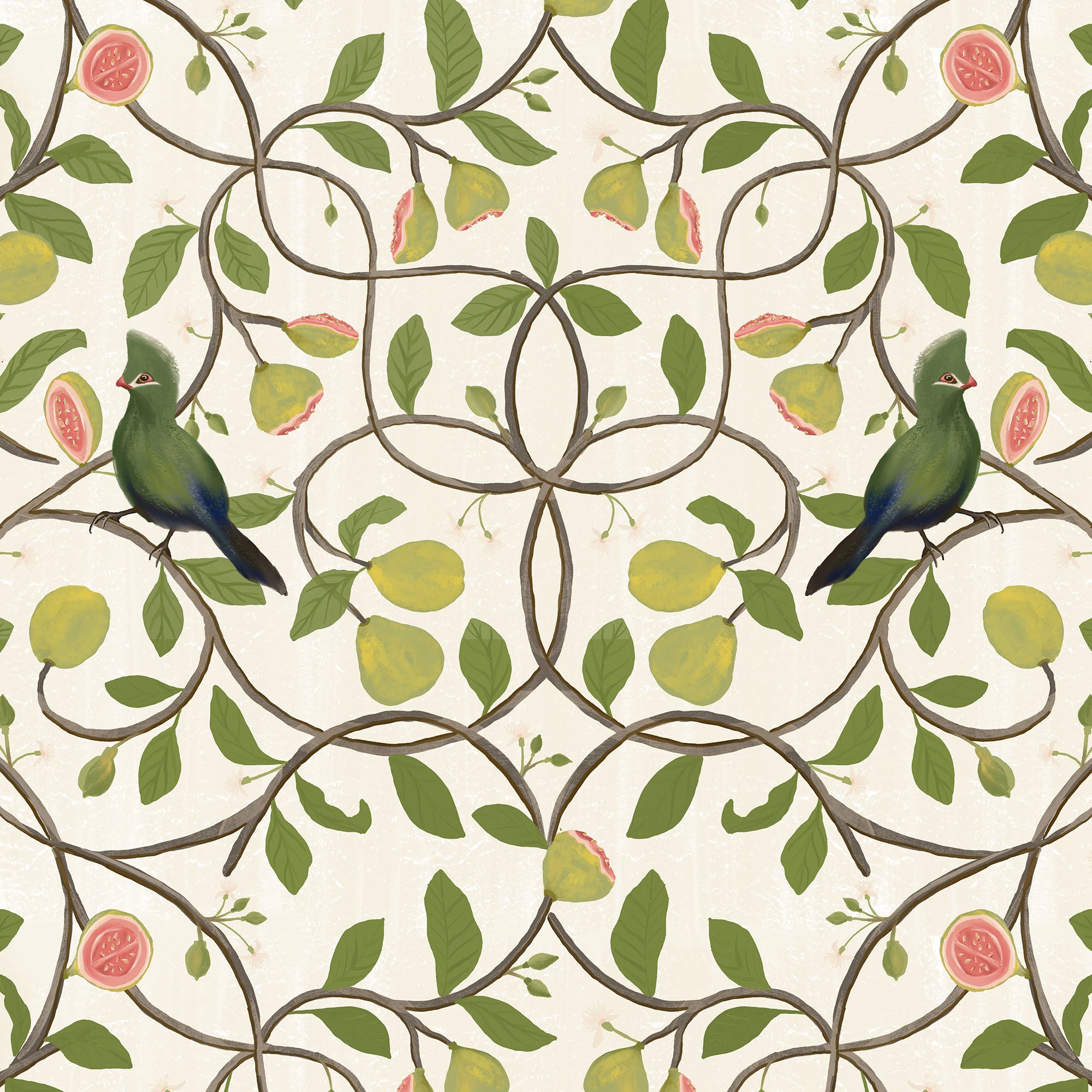 Papier peint Dahlia Retombant, Rosetta