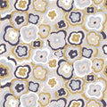 Retro Floral Fabric, Honey