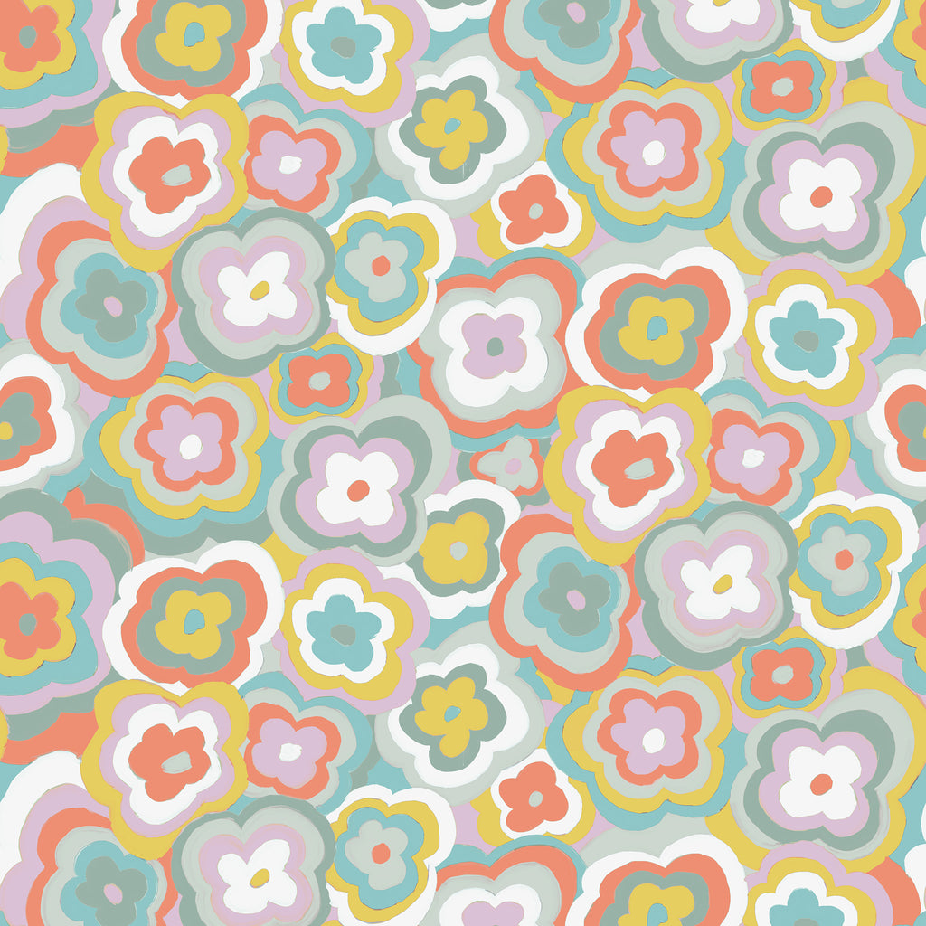 Papier Peint Floral Rétro, Berceuse