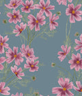Naomi Cosmos Fabric, Blue