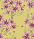 Naomi Cosmos Fabric, Yellow