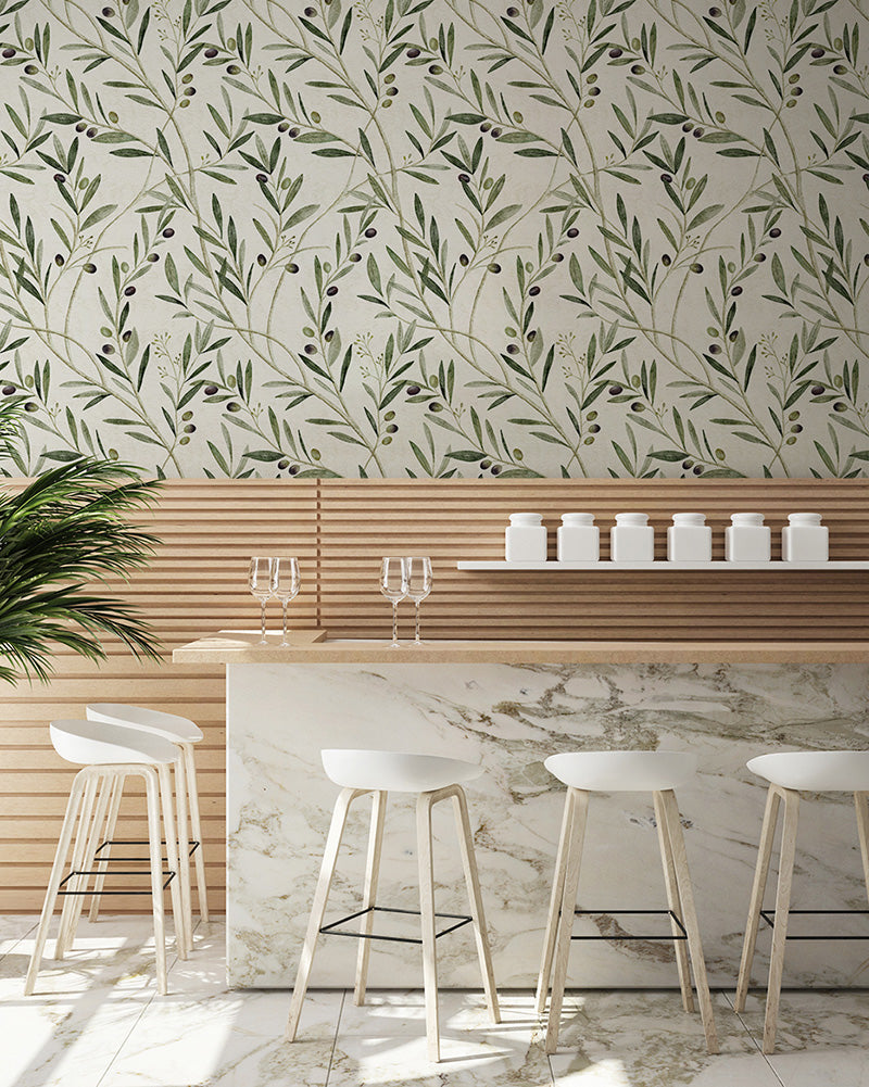 Papier peint Dahlia Retombant, Rosetta