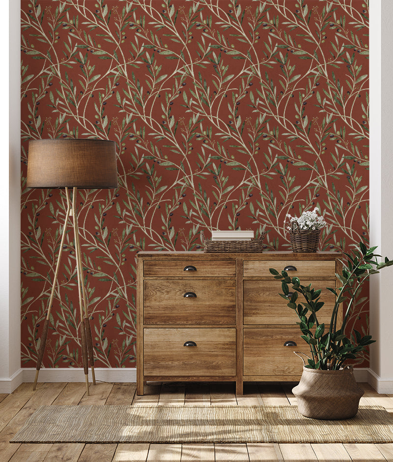 Papier peint Dahlia Retombant, Rosetta