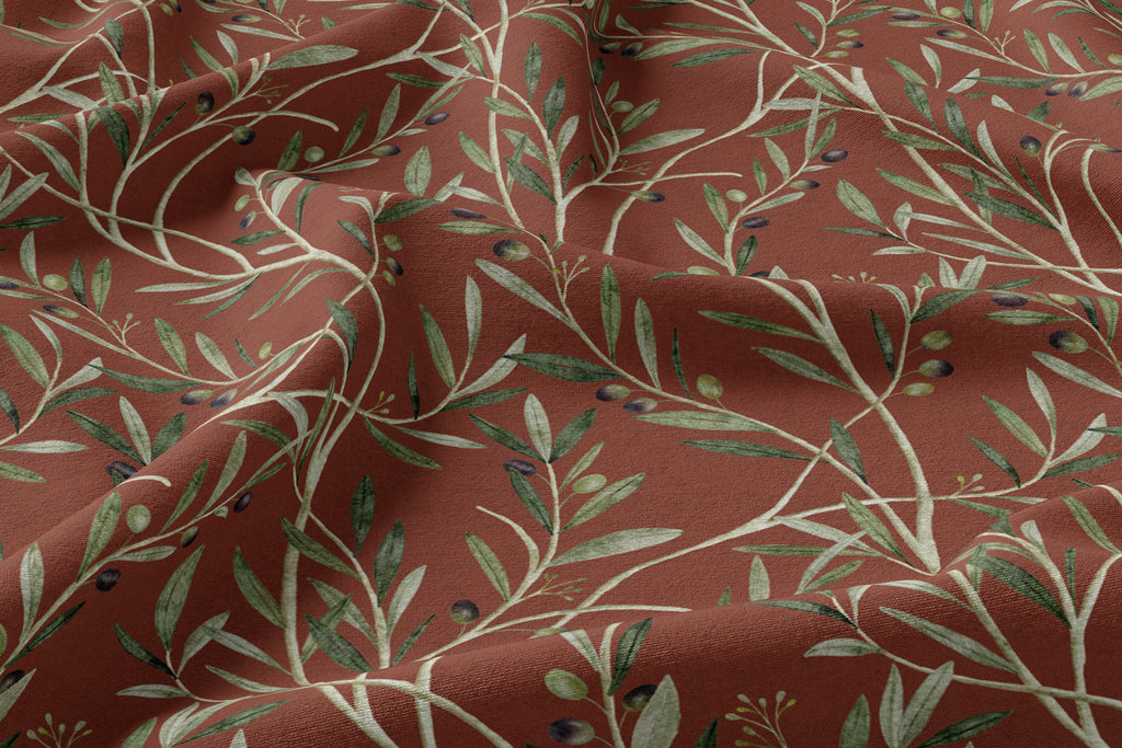 Olive Branch Fabric, Autumn
