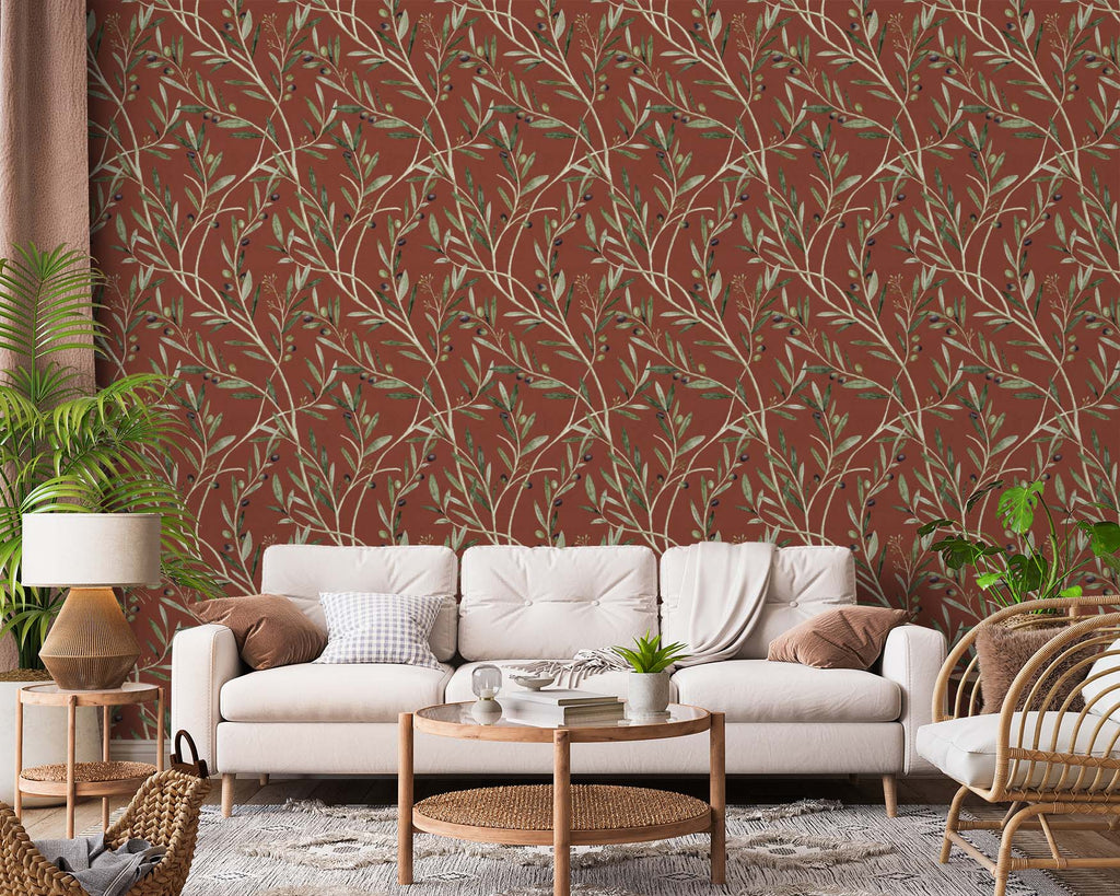 Papier peint Dahlia Retombant, Rosetta