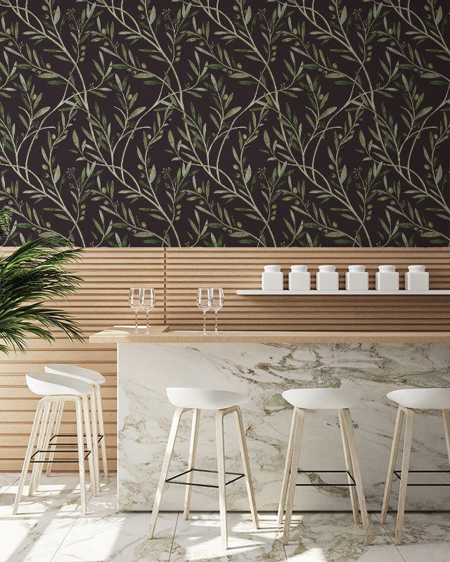Papier peint Dahlia Retombant, Rosetta