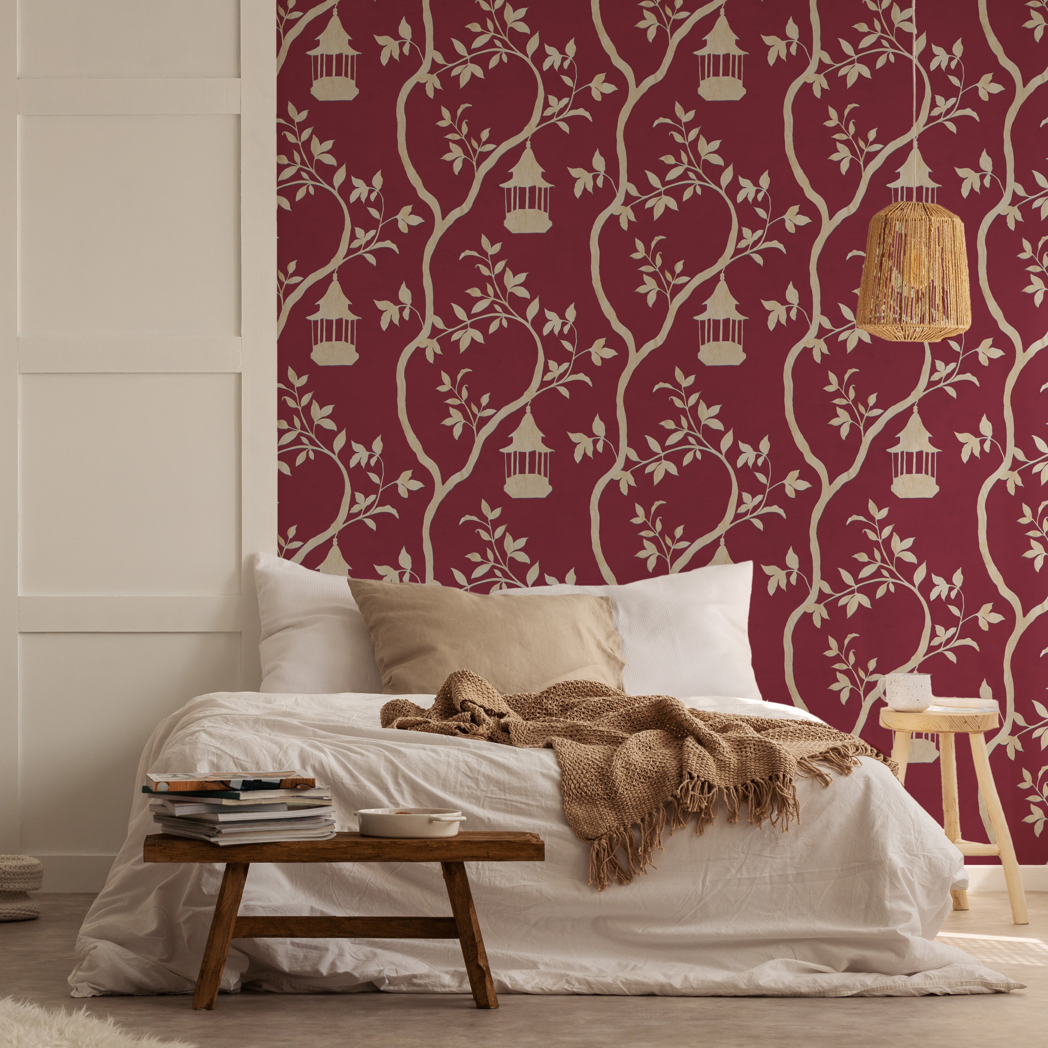 Papier peint Dahlia Retombant, Rosetta