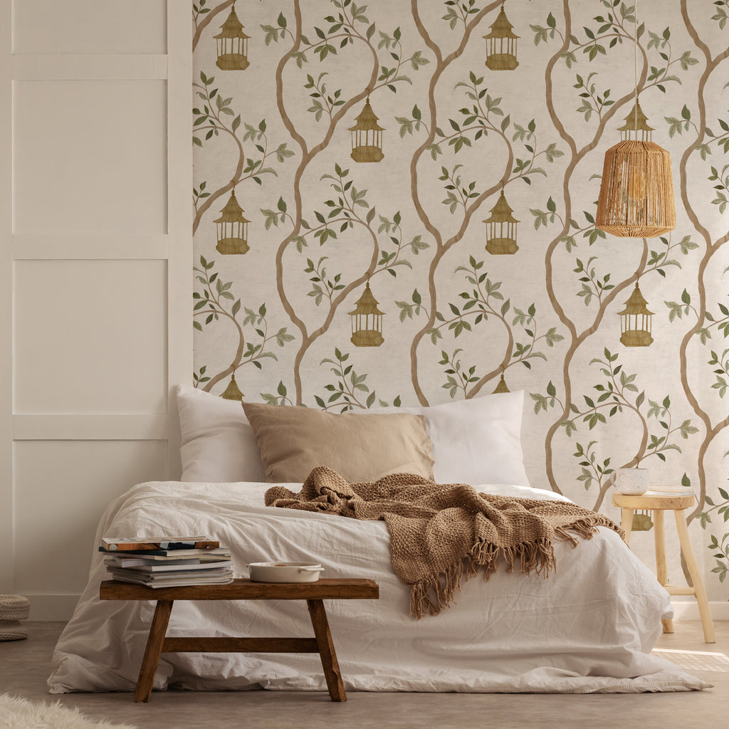 Papier peint Dahlia Retombant, Rosetta