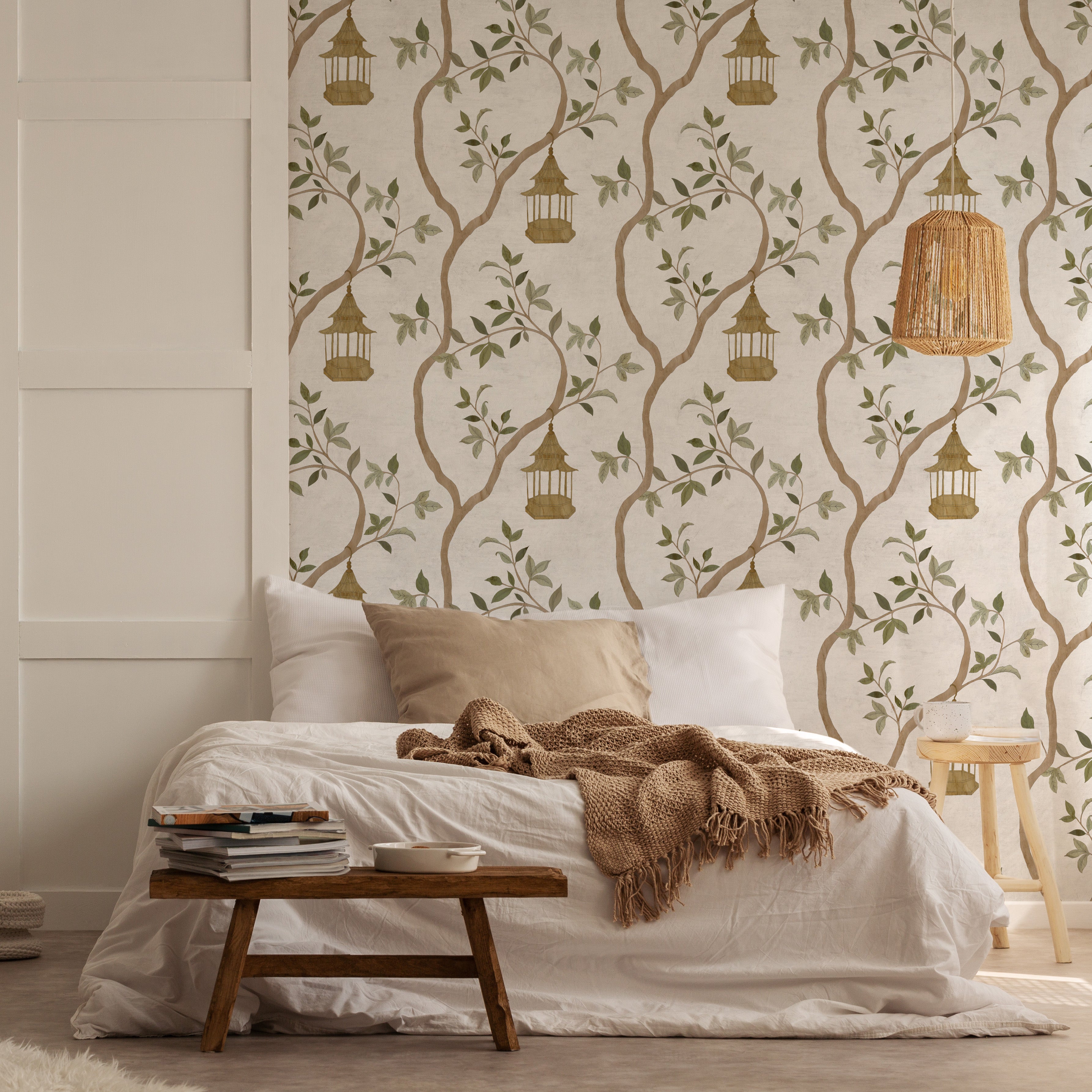 Papier peint Dahlia Retombant, Rosetta