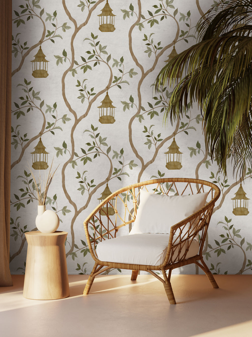 Papier peint Dahlia Retombant, Rosetta
