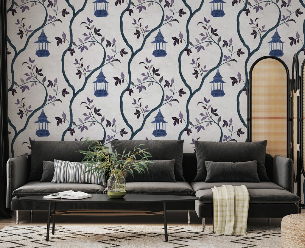 Papier peint Dahlia Retombant, Rosetta
