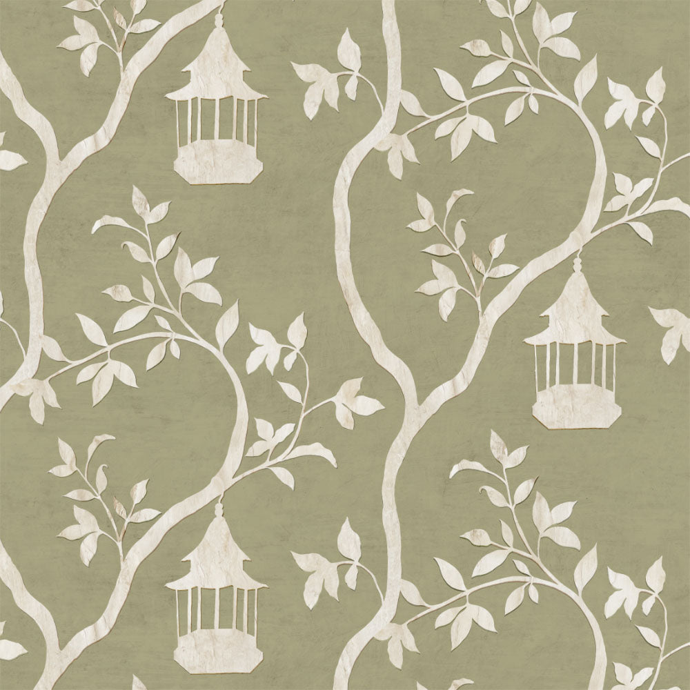 Papier peint Dahlia Retombant, Rosetta