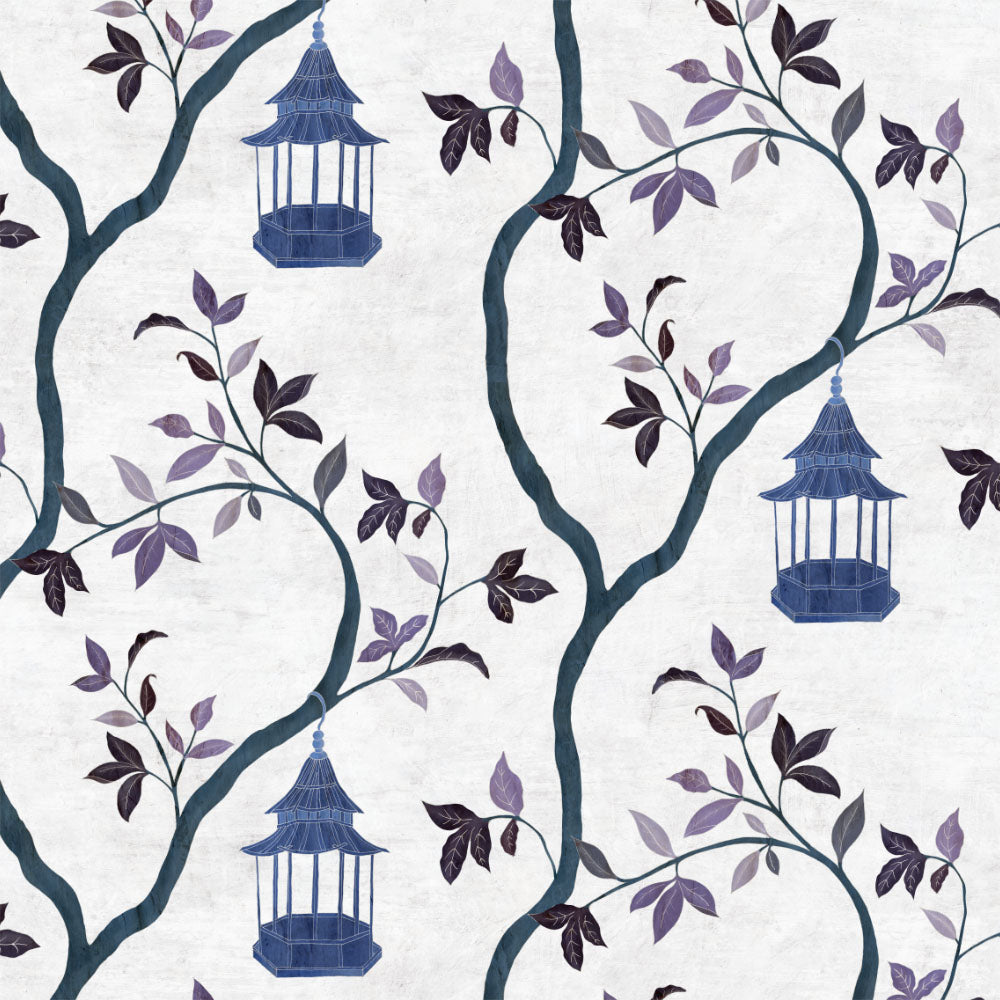 Papier peint Dahlia Retombant, Rosetta