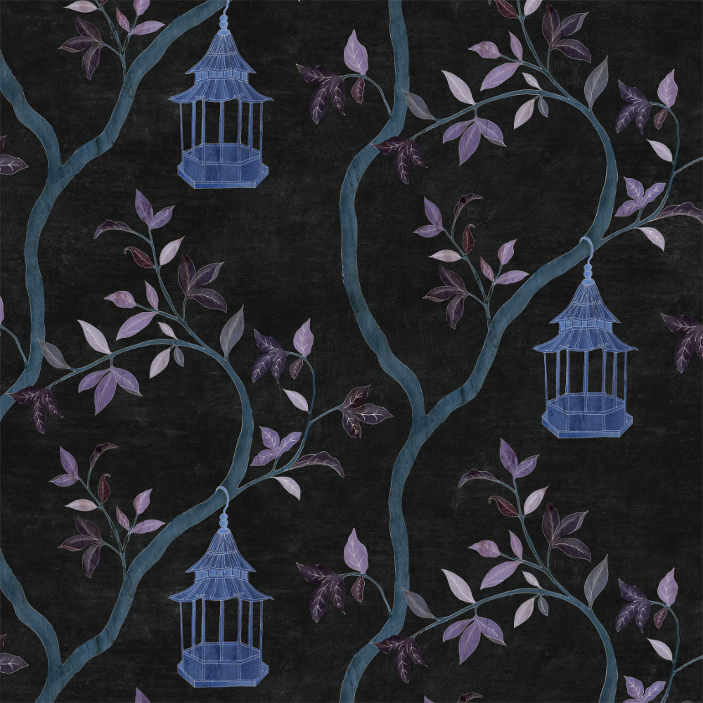 Papier peint Dahlia Retombant, Rosetta