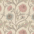 Climbing Dahlia Fabric, Vintage Pink