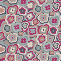 Retro Floral Fabric, Rosetta