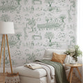 Papier peint Dahlia Retombant, Rosetta